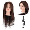 Practical Hairdressing Training Mannequin Head with Hair, Beautiful Stylists, Barbers, Cosmetology School Students, Ideal for Cutting, Braiding Practice view 4