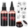 AOKWAWALIY Halloween Make Up Fake Blood Gel Vampires Scars Wounds Fake Blood Simulated Blood Spray Realistic Blood for Halloween Costume Cosplay Face Body Paint view 1