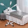 3 in 1 Facial Steamer, Professional Rolling Facial Steamer with 5X LED Magnifying Lamp, Warm Cold Mist Digital LCD Screen Ozone Facial Steamer for Salon Spa Beauty Skin Care view 3