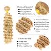 28 28 inch #613 Bundles Human Hair P27/613 Deep Wave Bundle Blonde Wet and Wavy Bundles Honey Blonde Human Hair Bundle view 3