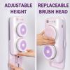 2pcs Electric Body Brush, 2600mAh Wall Mounted Soft Bristles Back Scrubber, 360 Automatic Rota, IPX7 Waterproof, Portable Bath Brush for Cleansing, Exfoliating, Massage view 2