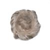 Hair Wonders Toupee For Men Real Human Hair System For Men Full Swiss Lace Mens Toupee Lace Hair Piece For Men Hair System Bleached Knots 7x9-90% light density#380 3# DARK BROWN+80% GREY view 4