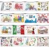 Bulyoou 16 Pcs Italy Cosmetic Bag Souvenir Gifts Makeup Bag Travel Vacation Zipper Pouch Purse for Women Birthday Trip Gifts Party Favors view 1
