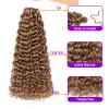 ZRQ 18 Inch GoGo Curl Crochet Hair Honey Blond 8 Packs Beach Curl Crochet Hair For Women Synthetic Deep Twist Crochet Braids Water Wave Crochet hair Synthetic Extensions view 3