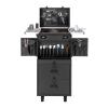 CRYBY Makeup Case Trolley, Rolling Makeup Train Case Salon Cosmetic Trolley Organizer with 4 Universal Casters, Makeup Travel Organizer Cosmetic Case Makeup Storage Box, 15.16 * 9.84 * 32.48Inch view 3