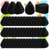50 Pcs Face Paint Sponges for Kids and Adults Face Painting, Droplet Shaped Face Makeup Use Paint Sponges, Black Facial Painting Kit Professional for Valentine's Day Gifts, Halloween Make Up Supply view 1