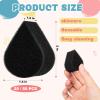 50 Pcs Face Paint Sponges for Kids and Adults Face Painting, Droplet Shaped Face Makeup Use Paint Sponges, Black Facial Painting Kit Professional for Valentine's Day Gifts, Halloween Make Up Supply view 2
