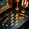 10 Pcs Gold Hair Parting Retro Punk Hair Selecting Tools Gothic Nail Finger Cosplay Claws Metal Full Finger Ring for Braiding Curling Styling Extensions Accessories view 3