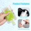 10PCS Portable Travel Fluid Makeup Packing Bag,Portable Fluid Packing Bags,Portable Travel Fluid Bags,Travel Toiletry Pouches Refillable,Fluid Makeup Bags for Women Travel Supplies (10, 100ml) view 3