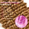 26 Inch Human Braiding Hair Deep Water Wave 4 Bundles/Pack 100g, Bulk Human Hair Braiding Hair for Boho Braids Honey Blonde view 3
