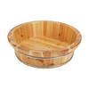 Wcxixo Home Foot Wash Bucket Cedar Wood Heat Retaining Foot Bath Soak Tub with Steel Hoop Leakproof Heavy Duty Fatigue Relieving Feet Soaking Tub for Foot Bath, Foot Spa view 1
