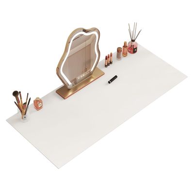 35.4" * 15.7" Large Makeup Mat for Vanity, Makeup Pads for Home Decor. Fully Covered Beautiful Makeup mat. Vanity mat Protector for Makeup. Pink/White/Black/Blue Color for You Choose.