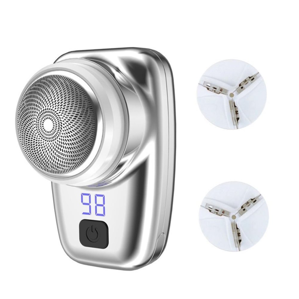 Mini Shaver Portable Electric Waterproof USB Rechargeable Face Shaver Mens Shaver