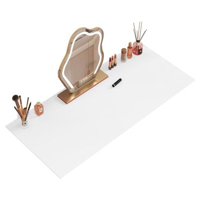 35.4" * 15.7" Large Makeup Mat for Vanity, Makeup Pads for Home Decor. Fully Covered Beautiful Makeup mat. Vanity mat Protector for Makeup. Pink/White/Black/Blue Color for You Choose.