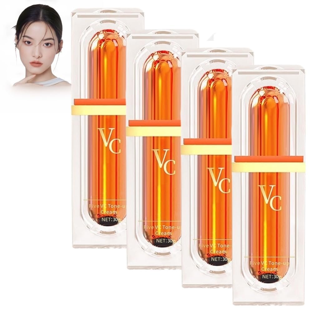 Multi-VC Natural Makeup Cream, Five Vitamin C Natural Makeup Cream, Five Vitamin C Tone Up Cream, QHOO Five VC Plain Face Cream, Swarous Makeup Cream, Vitamin C Face Serum Moisturizer Cream (4)