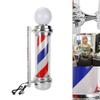 32"/28" Barber Shop Pole Light Rotating Stripes Metal Hair Salon Sign Red/White/Blue Stripes Salon Sign Lamp Barber Shop Rotating LED Pole Light AC 110V (32") view 4