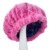 AKISS Flaxseed Deep Conditioning Heat Cap Portable Microwave Hot Bonnet Therapy Hair care Cap For Kids Girls (Fushcia/Flowers, Small) view 1