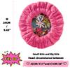 AKISS Flaxseed Deep Conditioning Heat Cap Portable Microwave Hot Bonnet Therapy Hair care Cap For Kids Girls (Fushcia/Flowers, Small) view 3