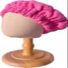 AKISS Flaxseed Deep Conditioning Heat Cap Portable Microwave Hot Bonnet Therapy Hair care Cap For Kids Girls (Fushcia/Flowers, Small) view 4