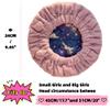 AKISS Flaxseed Deep Conditioning Heat Cap Portable Microwave Hot Bonnet Therapy Hair care Cap For Kids Girls (Pink Lavender/Unicorn, Small) view 2