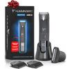 HUMMINGBIRD MK5 Pubic Hair Trimmer for Men  Ceramic Blade, No Nick, No Cut, Ball Trimmer, Waterproof, USB-C Rechargeable, LED Display, Charging Dock & Travel Pouch, Body Trimmer & Ball Shaver view 1