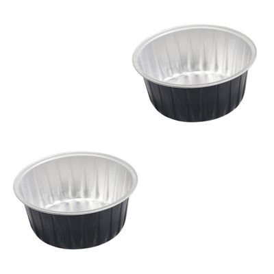FRCOLOR 12pcs Melting Wax Bowls Round Aluminum Foil Containers for Hair Removal Lightweight and Wax Bean Bowls for Women