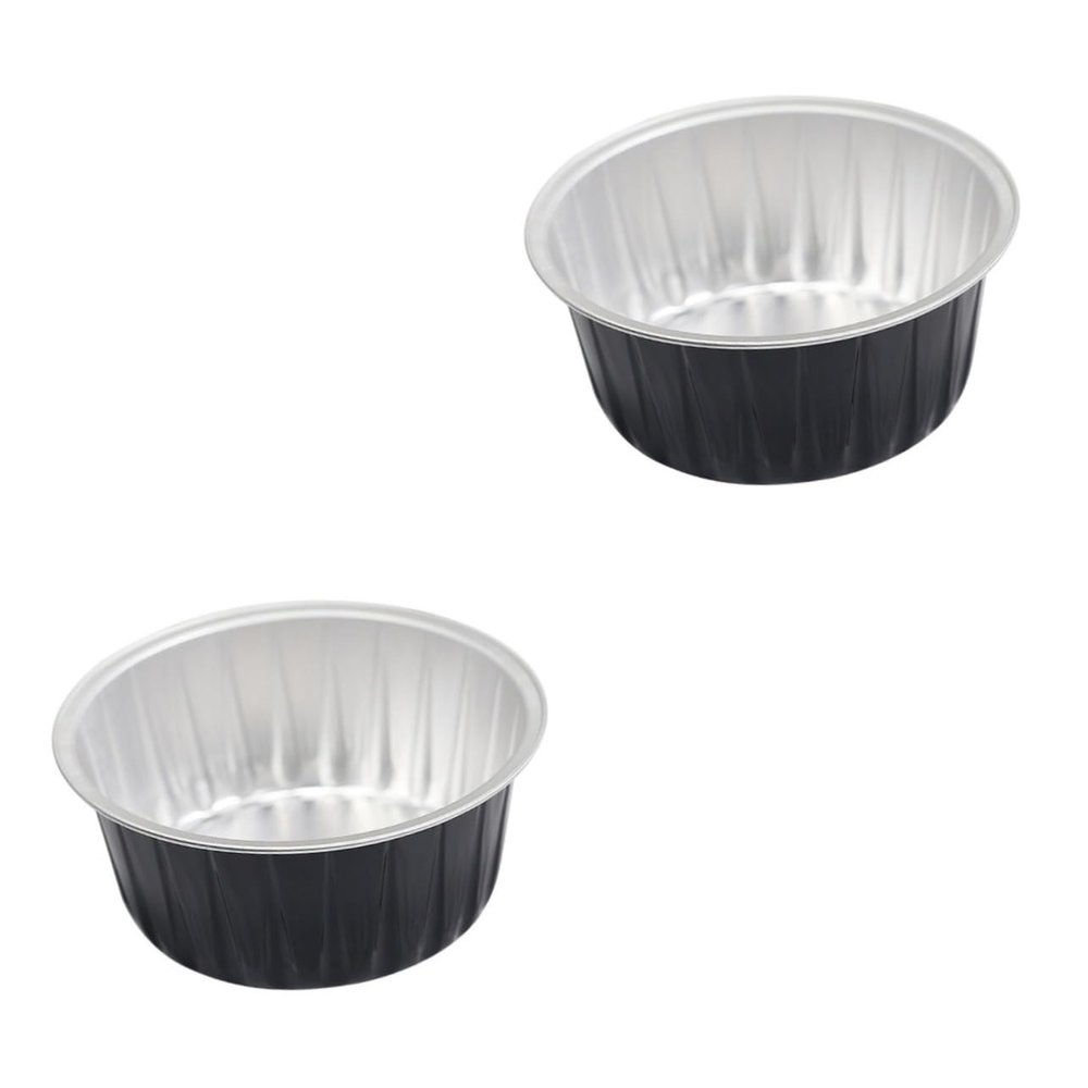 FRCOLOR 12pcs Melting Wax Bowls Round Aluminum Foil Containers for Hair Removal Lightweight and Wax Bean Bowls for Women