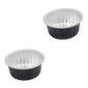 FRCOLOR 12pcs Melting Wax Bowls Round Aluminum Foil Containers for Hair Removal Lightweight and Wax Bean Bowls for Women view 1