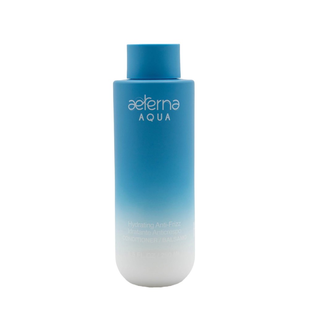 Aeterna AQUA Anti-Frizz Conditioner - Deep Hydrating Conditioner with Aloe Vera & Natural Oils for All Hair Types | Sulfate Free - Repairs & Smooths Damaged Hair - 250 ml