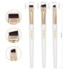 BRAWNA Eyebrow Brush Set - 3 Pcs Angled Precision Eyeliner Makeup Brushes - Brow & Lip Mapping - Concealer Flat Brush - Powder, Cream, Pomade, Paste view 2