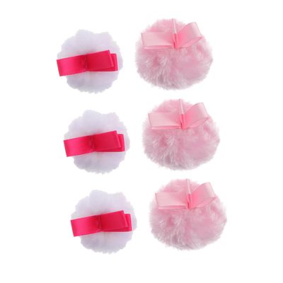 SKISUNO 6pcs Kawaii Makeup Puff Loose Powder for Women Beauty Sponges Elf Powder Alternative Dry Makeup Pad