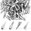 100 Pcs Alligator Hair Clips, Silver Metal Alligator Hair Pins Silver Hair Clips Small Crocodile Clips Flat Hair Bow Clips for Hair Accessories Crafts Accessory DIY Supplies view 1