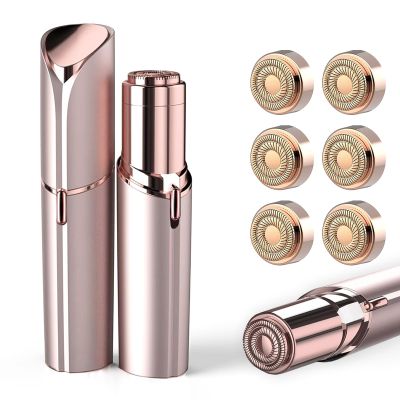 Facial Hair Remover for Women Gold Color with 6-pc Pack