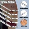 YONGDA 50pcs Piercing Needles Kit - Mixed Gauges 12G 14G 16G 18G 20G Hollow Sharp Tips for Ear Nose Lip Belly Cartilage Piercings view 2
