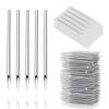 Yangna 50pcs 14G Piercing Needles - 316L Stainless Steel Hollow Needles for Ear Cartilage Nose Piercing Individually Packed view 1