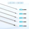 Yangna 50pcs 14G Piercing Needles - 316L Stainless Steel Hollow Needles for Ear Cartilage Nose Piercing Individually Packed view 2