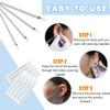 Yangna 50pcs 14G Piercing Needles - 316L Stainless Steel Hollow Needles for Ear Cartilage Nose Piercing Individually Packed view 4