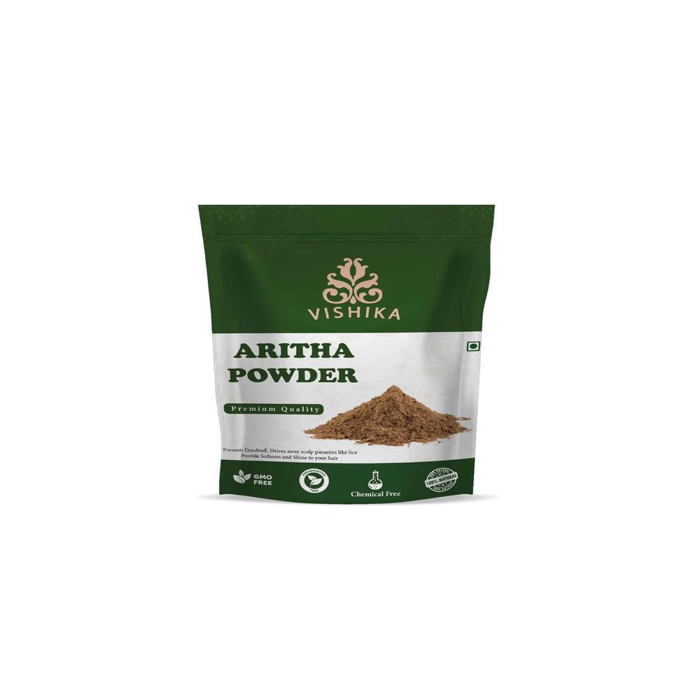 VISHIKA - Soapnut Powder | Reetha | Aritha Powder For Natural Hair Care | Sapindus Mukorossi | Natural Shampoo Ayurvedic Hair Cleansing Conditioner Powder For Men & Women 100 Gram | Half Pound