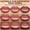 HOSAILY 3 Colors 2 in 1 Lip Liner Set, Matte Nude Dark Brown Red Lip Liner Plumping Smooth Creamy Lip Pencil, High Pigmented Long lasting Light Brown Lipstick Makeup view 4