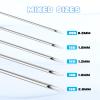 Yangna 50pcs 12G Piercing Needles - 316L Stainless Steel Hollow Needles for Navel Ear Lobes Piercing Individually Packed view 2