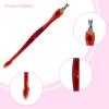 siyuwuro 5Pcs Nail Cuticle Fork Cuticle Pusher Fingernail Cuticle Knife Stainless Steel Dead Skin Removal Fork with Acrylic Handle Cuticle Cleaning Tools for Nail Art view 3