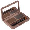 2 Color Eyebrow Powder Waterproof Natural Brow Powder Eyebrow Powder Duo Sculpting Kit for Girls Women Dark Brown and Grey 1Set Beauty Accessory view 1