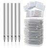 YONGDA 12G 50pcs Hollow Piercing Needles - 316L Stainless Steel Jewelry Needles, Extra Sharp & Smooth for Cartilage & Navel Piercing view 1