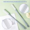 2pcs Toe Seam Massage Brush for Shower, Long Handle Foot Scrubber With Soft Rubber File, Between The Toe Gap Cleaning Brush Applicator for Seniors Elderly Men Women (Grey) view 4