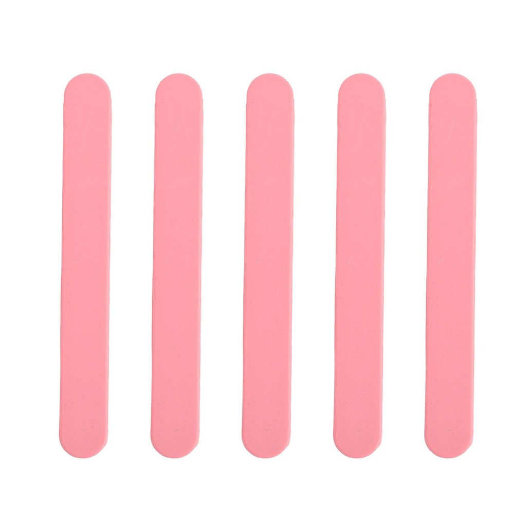 5pcs Silicone Stir Sticks for Hair Removal,Silicone Stirring Sticks Reusable Silicone Wax Spatulas for Hair Removal, Non Stick Stir Sticks for Mixing Resin (Roseate)