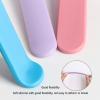 5pcs Silicone Stir Sticks for Hair Removal,Silicone Stirring Sticks Reusable Silicone Wax Spatulas for Hair Removal, Non Stick Stir Sticks for Mixing Resin (Roseate) view 3