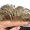 Hair Wonders Mens Hairpiece Remy Human Hair Toupee For Men Swiss Lace Mens Hair System Protesis Capilar Men Toupee 7X9#1820#18 Medium Blonde+20% Grey 100% Density view 4