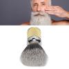 Nylon Beard Foaming Brush - Enhanced Lather Beard Grooming Tool with Curved Handle for Men - Quick - Dry, Long - Lasting Synthetic Fibers (Rose Gold) view 4