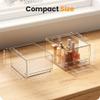 A-LuGei  Acrylic Stackable Storage Drawers, 7.5" L Makeup Organizer, Bathroom Organizer and Storage, Plastic Storage Bins for Kitchen Cabinet Pantry Medicine Fridge view 4