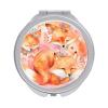 ZJCDPBR Compact Mirror,Little Fox Animal Printed Travel Makeup Mirror,Metal Handheld Mirror 1x/2x Magnifying Mirror,Round Folding 2-Sided Small Mirror for Purse Pocket view 1
